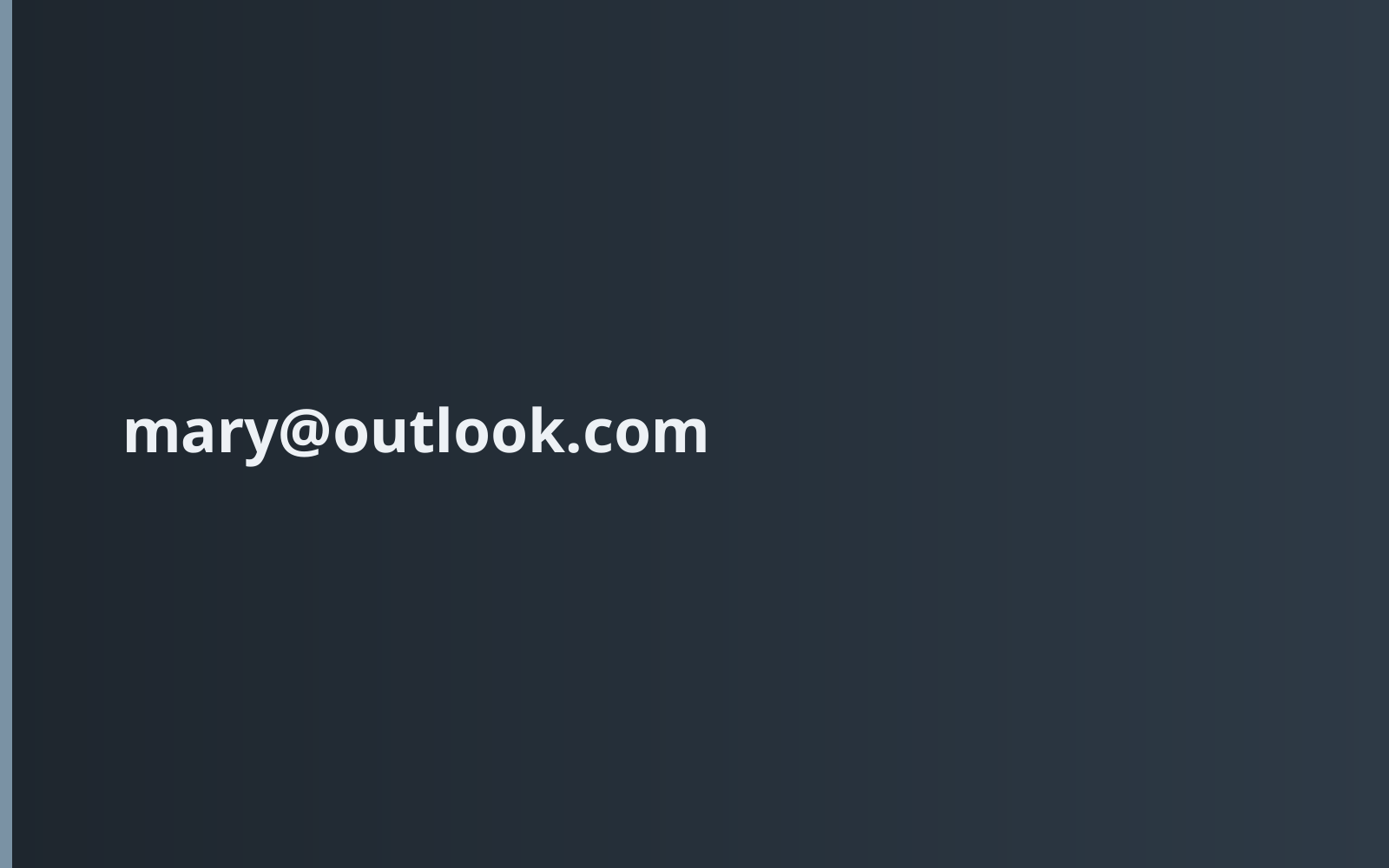 mary@outlook.com