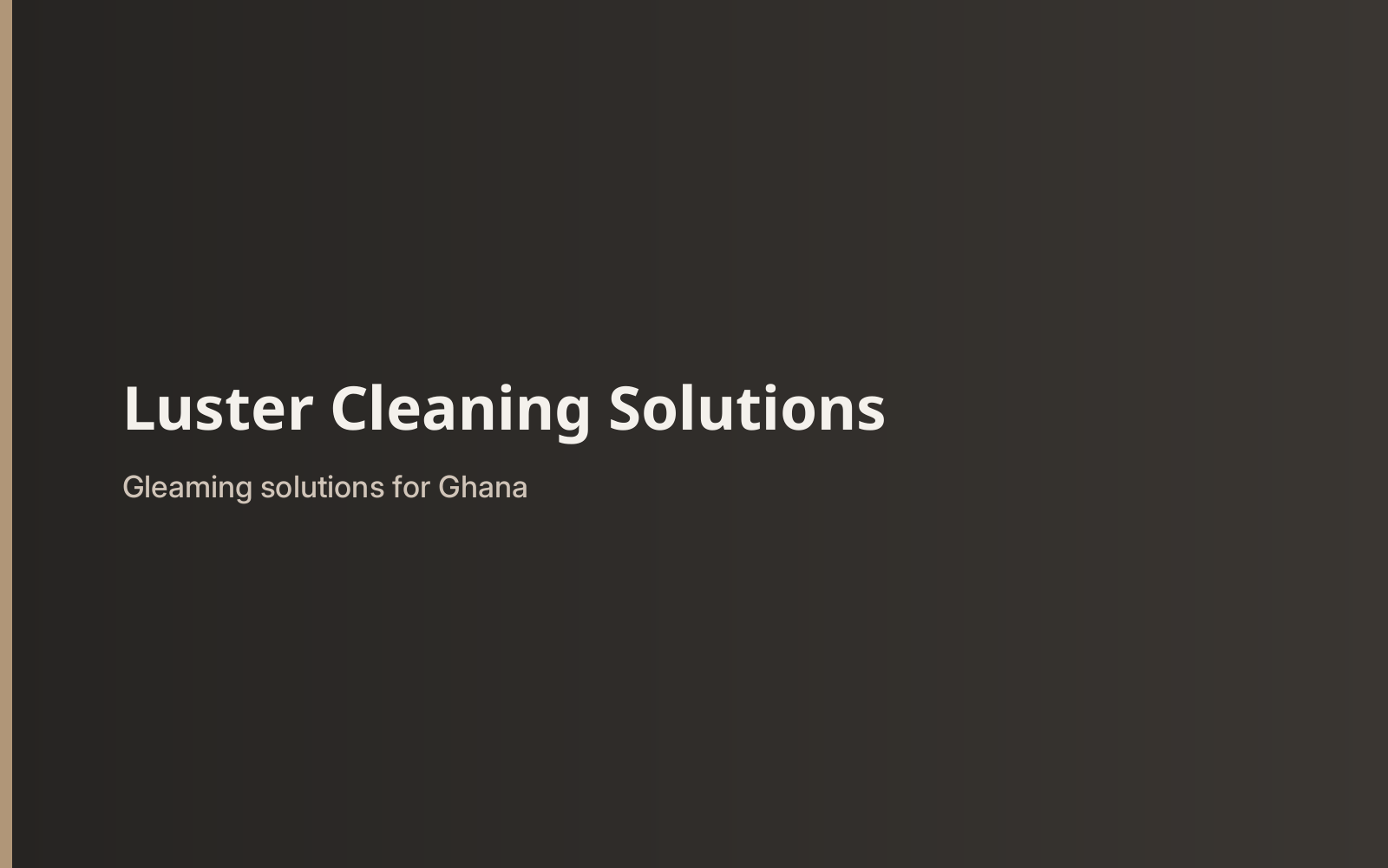 Luster Cleaning Solutions