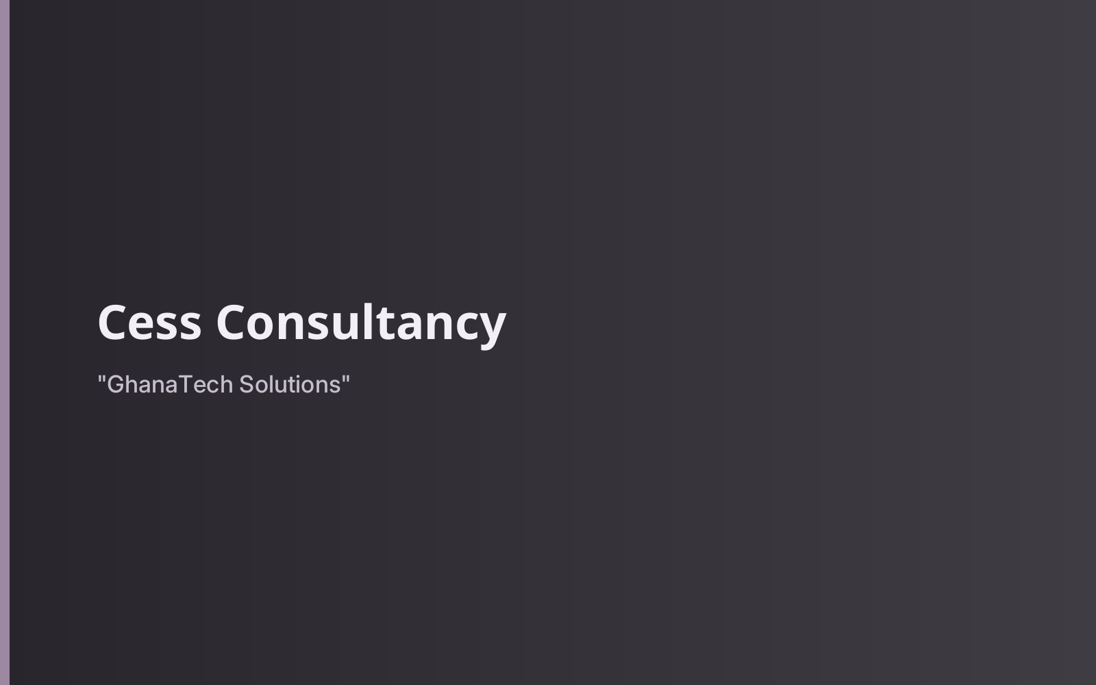 Cess Consultancy 