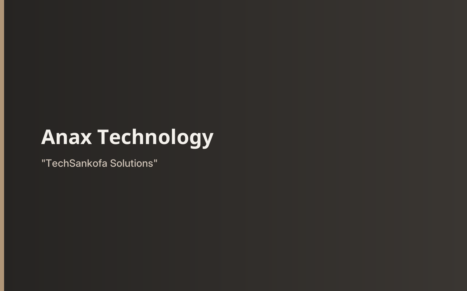 Anax Technology