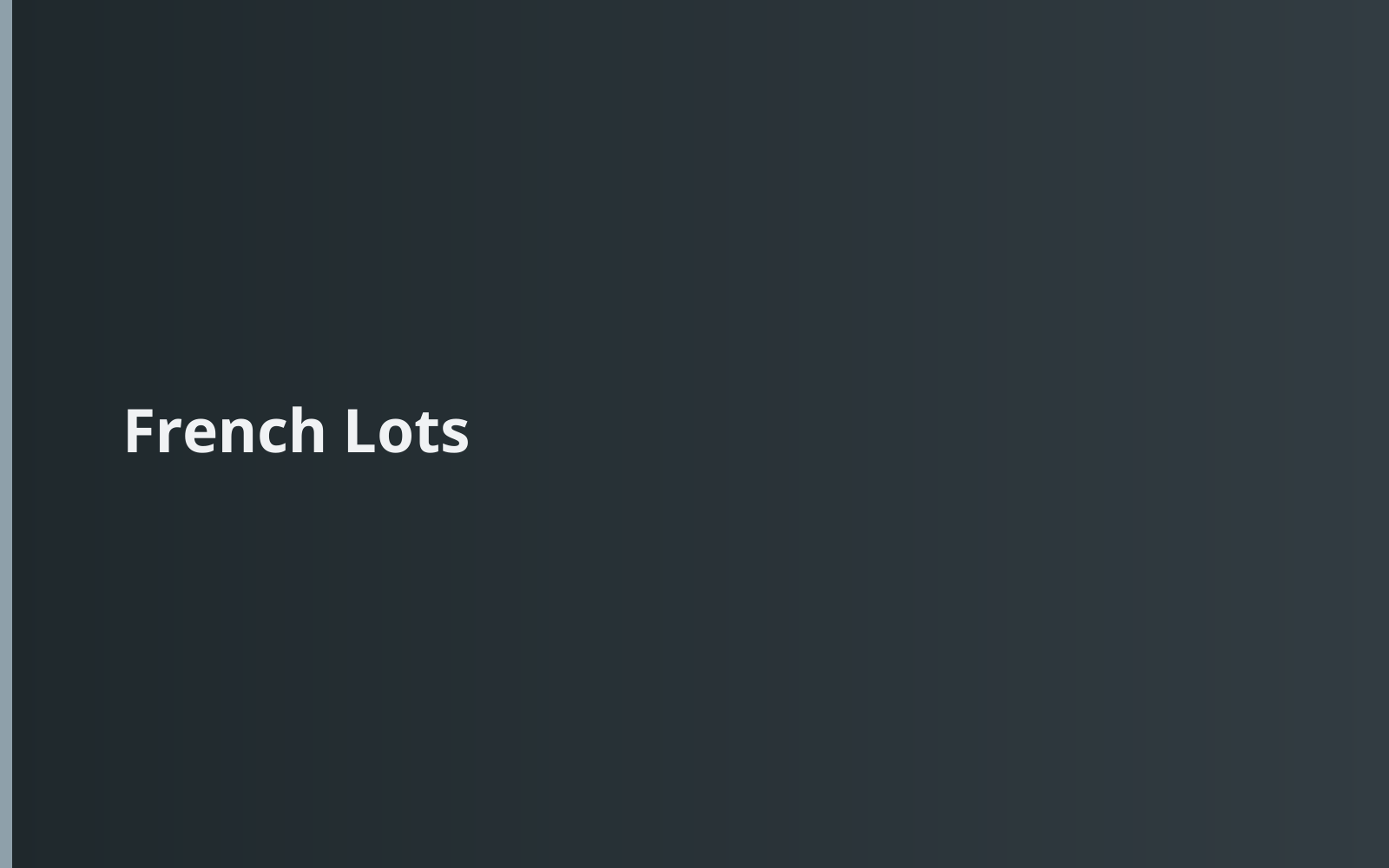 French Lots