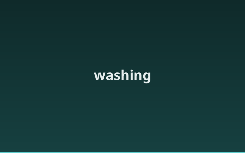 washing