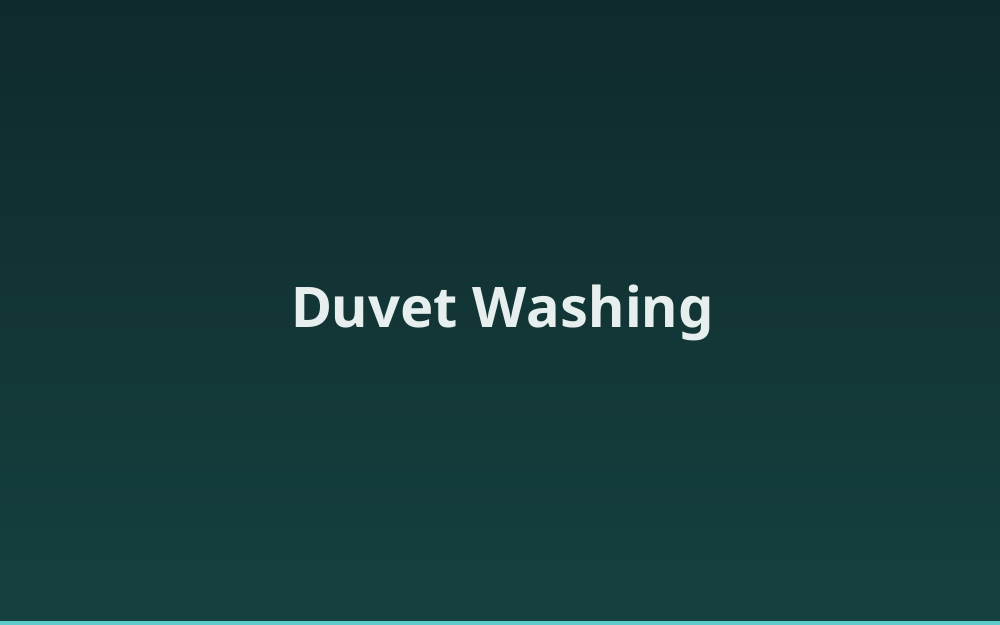 Duvet  Washing