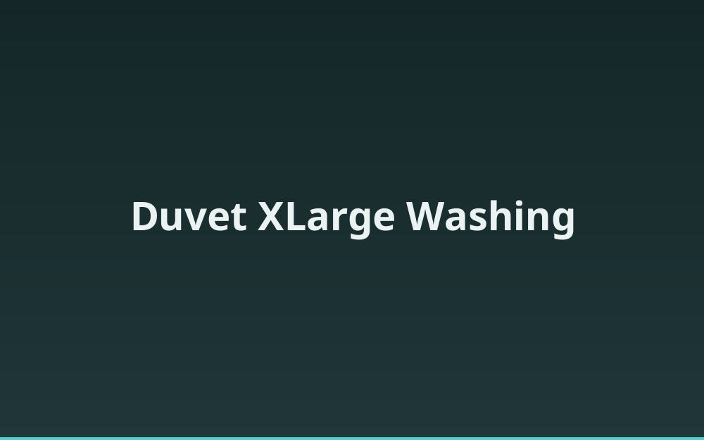 Duvet XLarge Washing