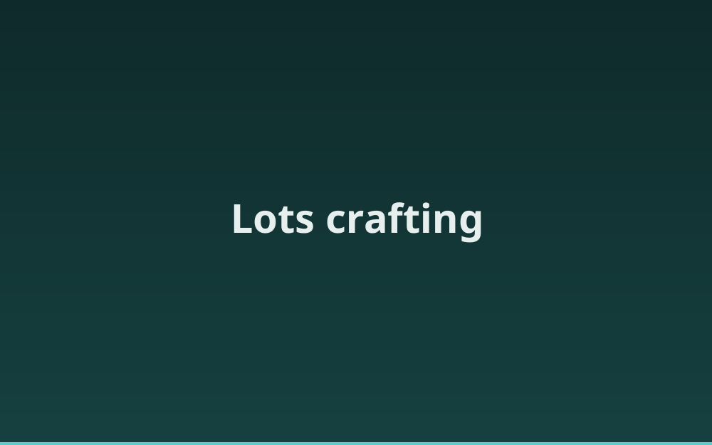 Lots crafting 